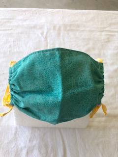 Blue green turtle mask