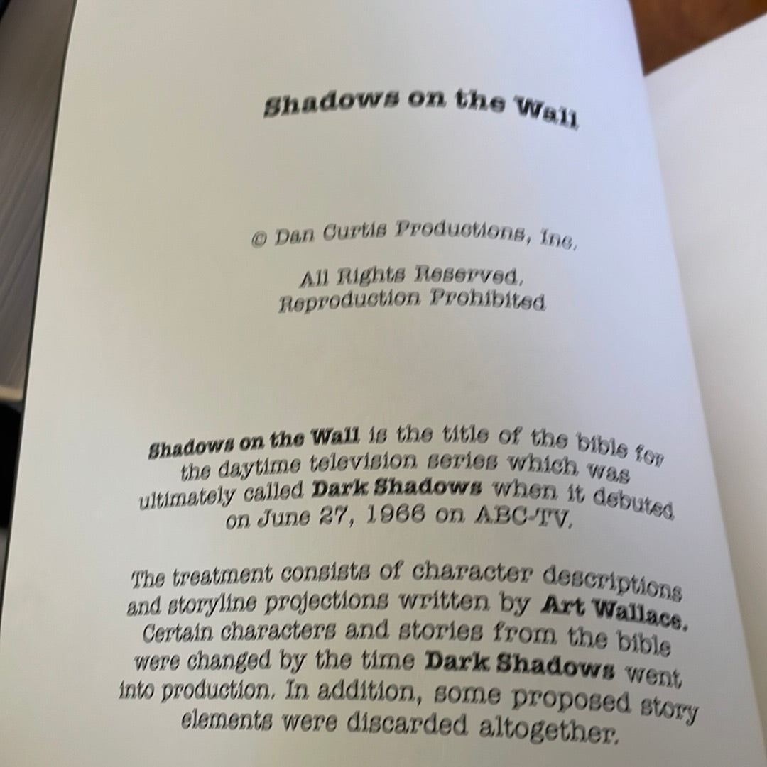 Shadows On The Wall - By Art Wallace