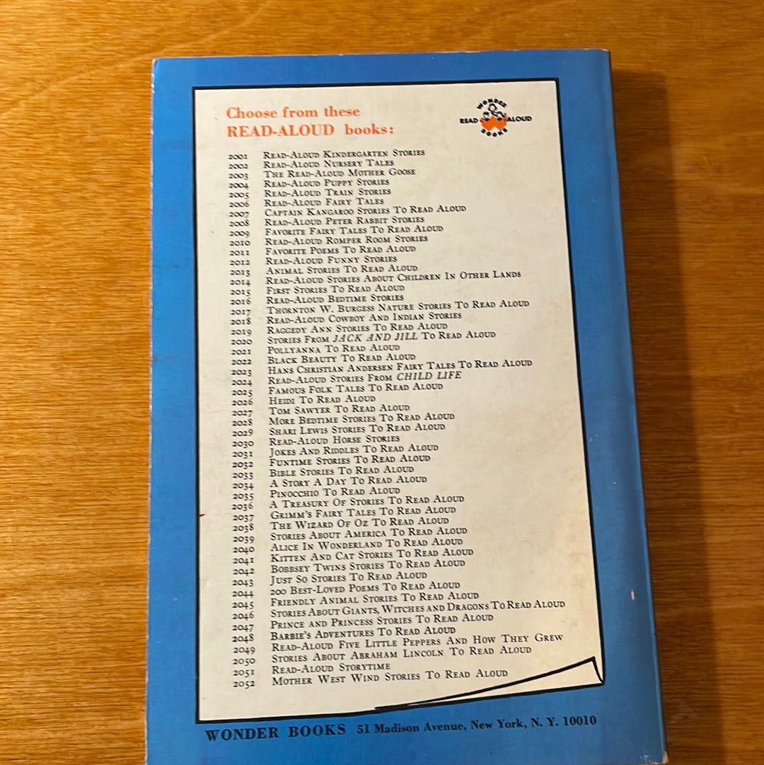 Mother West Wind Stories To Read Aloud - by THornton W. Burgess