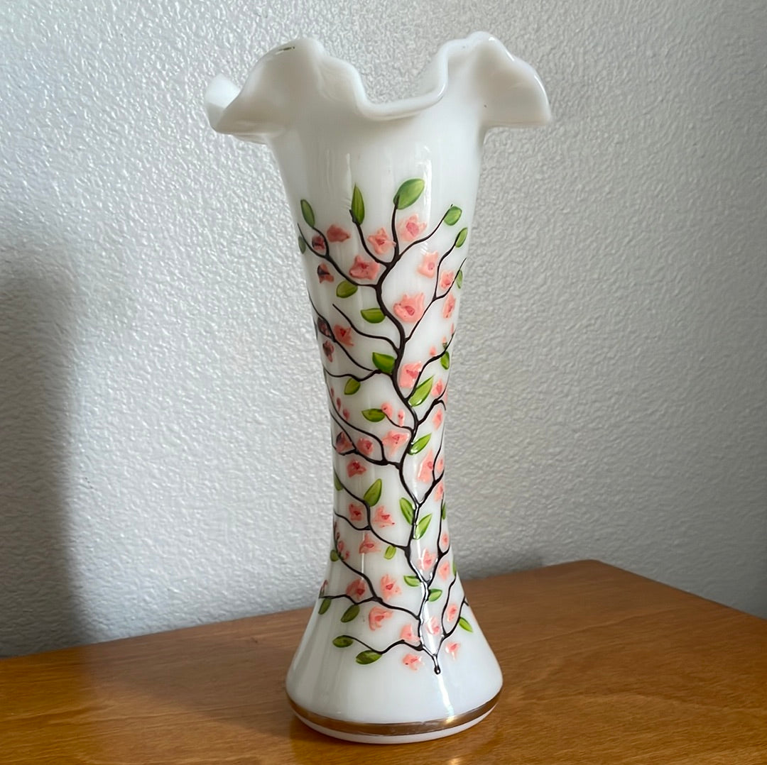 Vintage Milk Glass Vase
