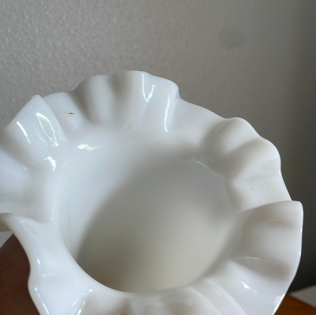 Vintage Milk Glass Vase
