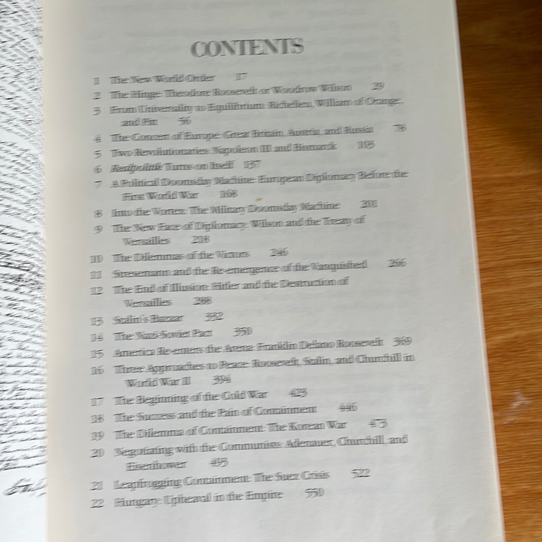 Henry Kissinger Diplomacy First Edition.