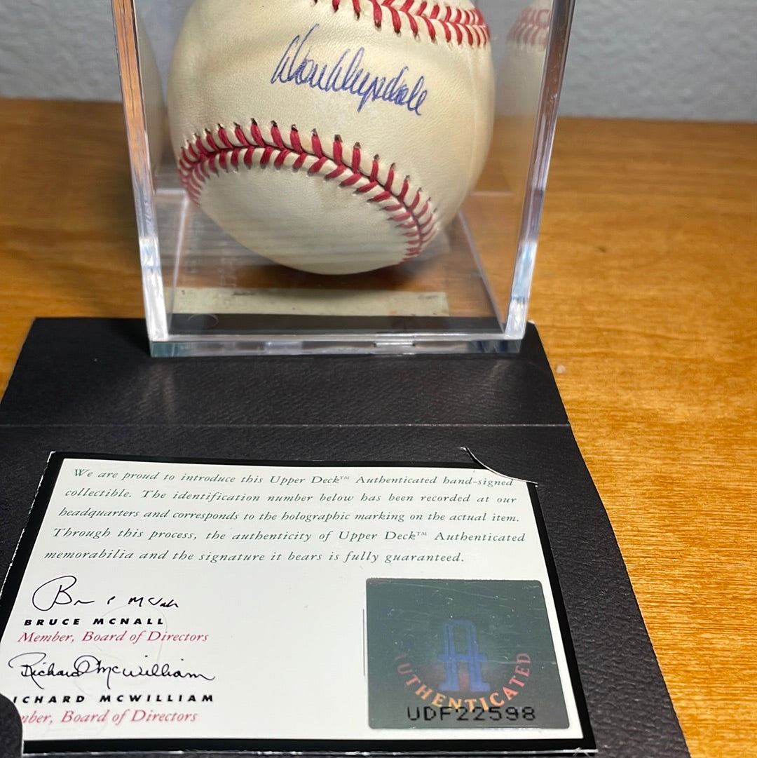 Don Drysdale Autograph Baseball Ball
