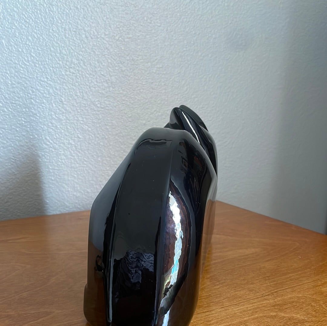 Vintage Bristol Black Cat Sculpture.