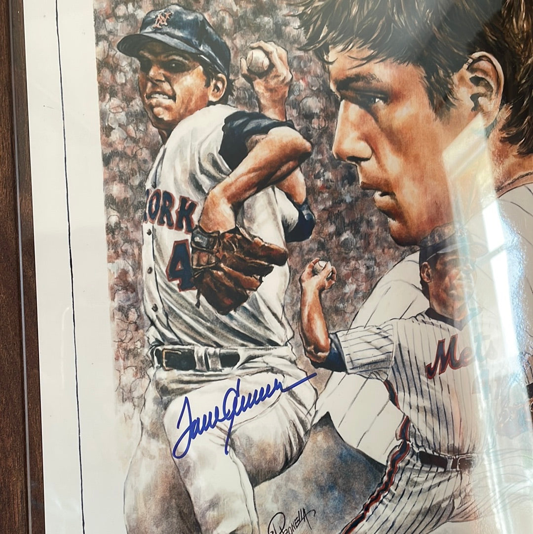 1970 Tom Seaver #41 Autograph Petronella Litograph