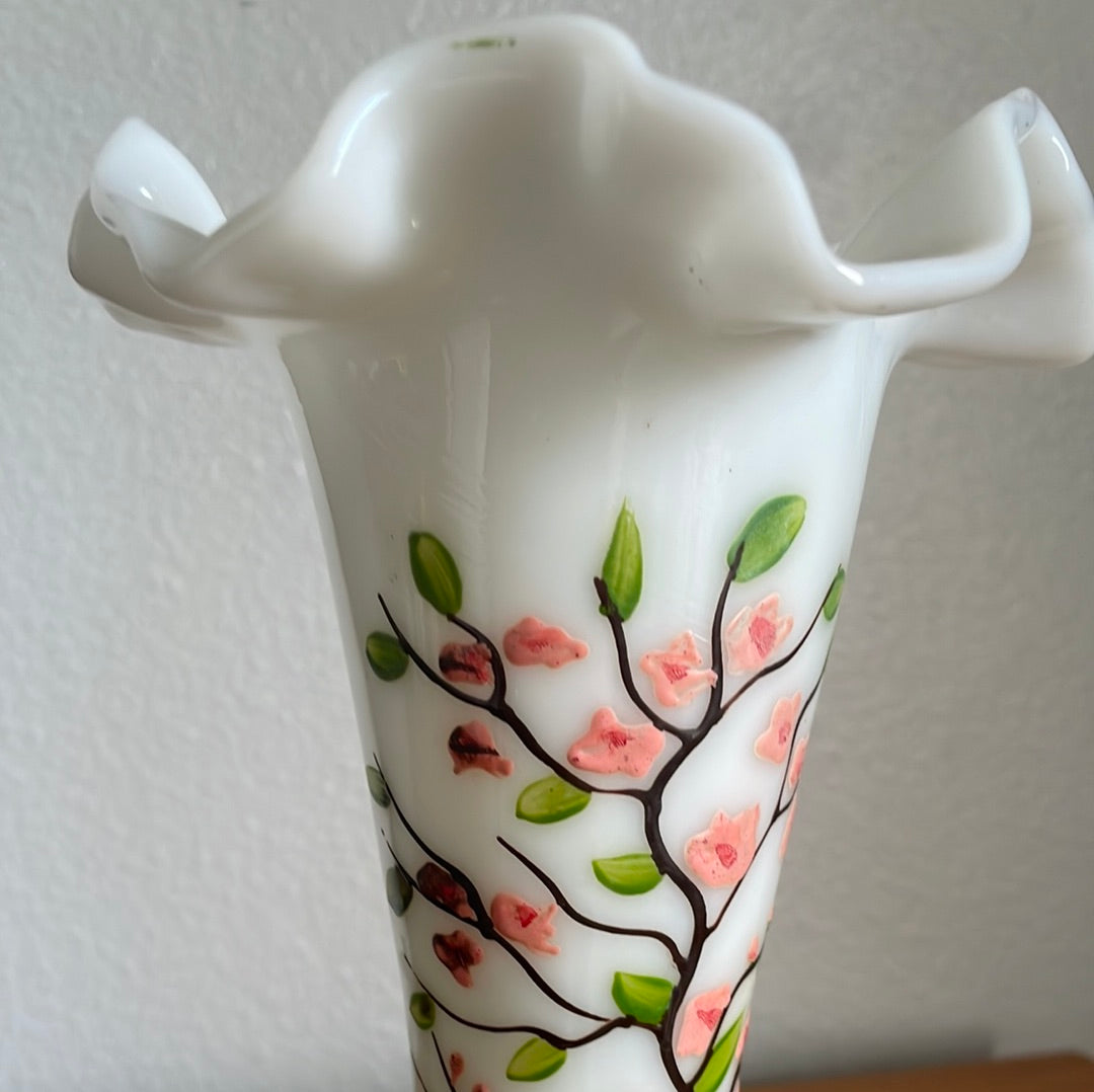 Vintage Milk Glass Vase