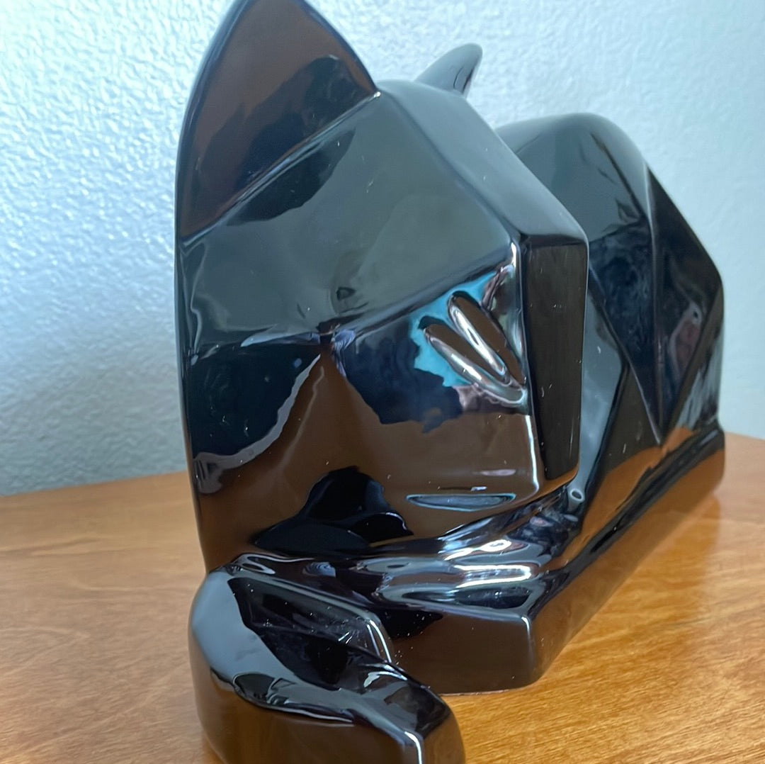 Vintage Bristol Black Cat Sculpture.