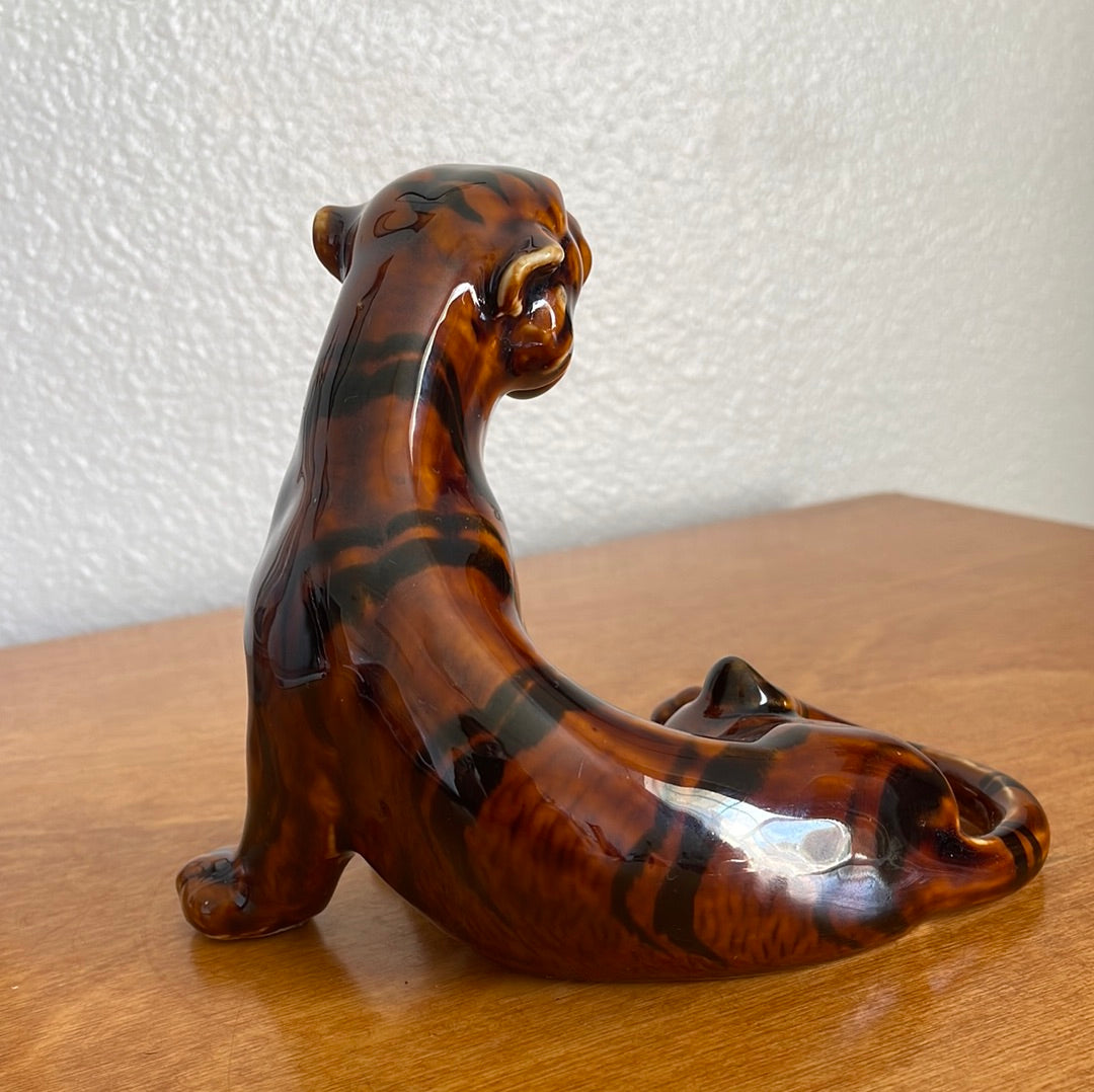 Mid- Century Ceramic Tiger