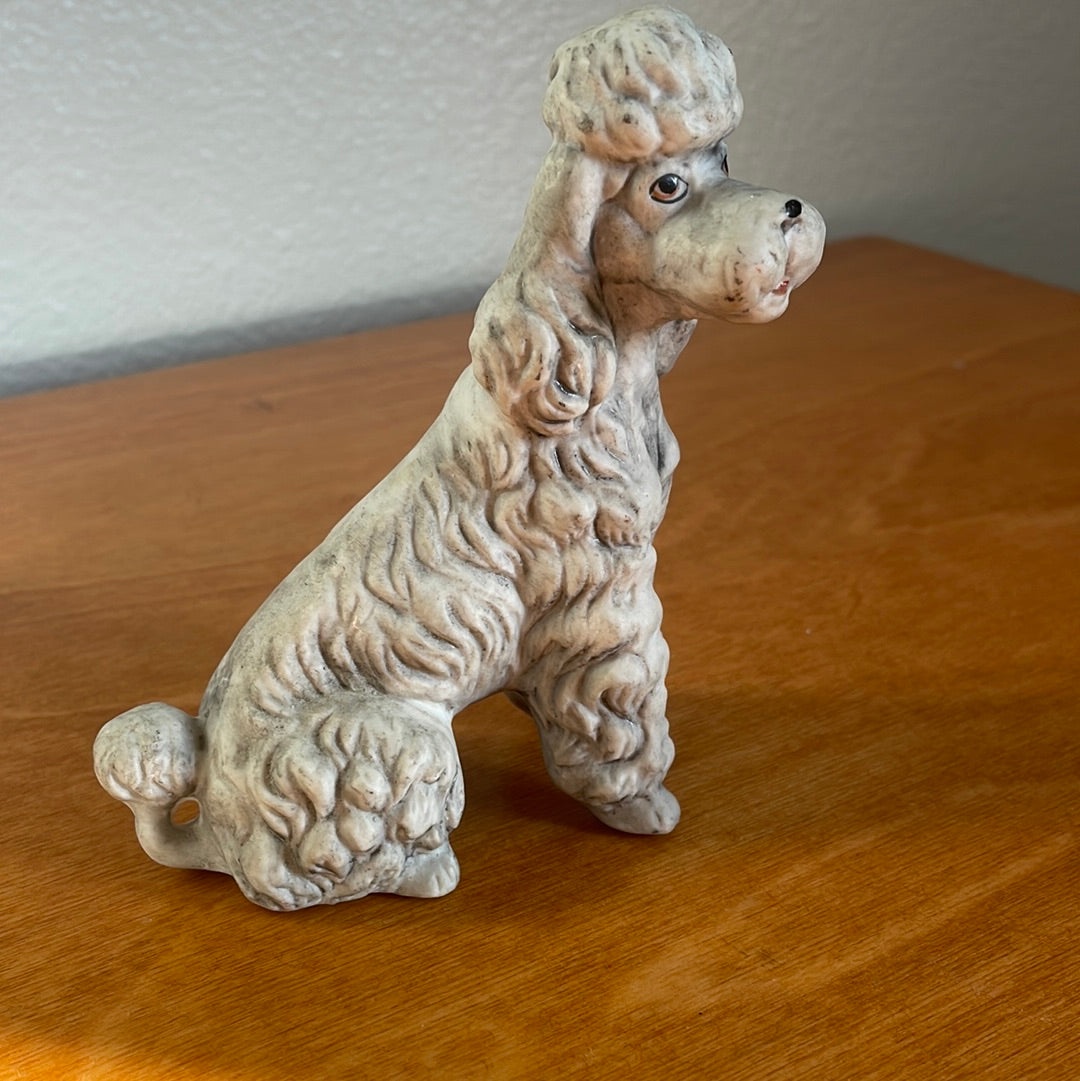 Poodle Dog - Vintage Porcelain