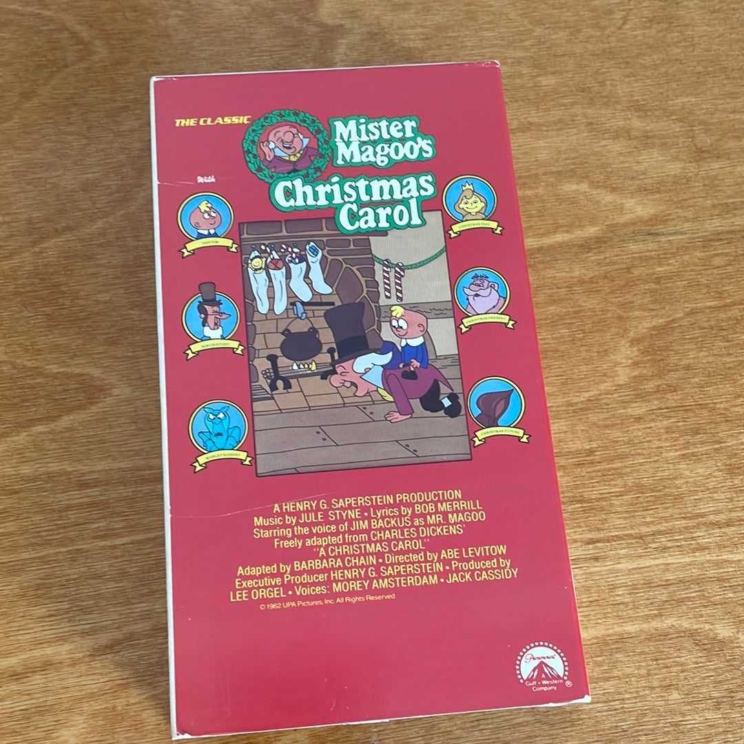 Mr　shop　VHS　Magoo's　Christmas　(c)　Carol　Mima's　1988　By　Paramount　–