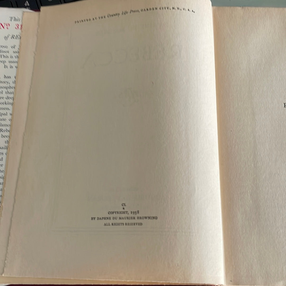 Rebecca by Daphne du Maurier 2nd Edition