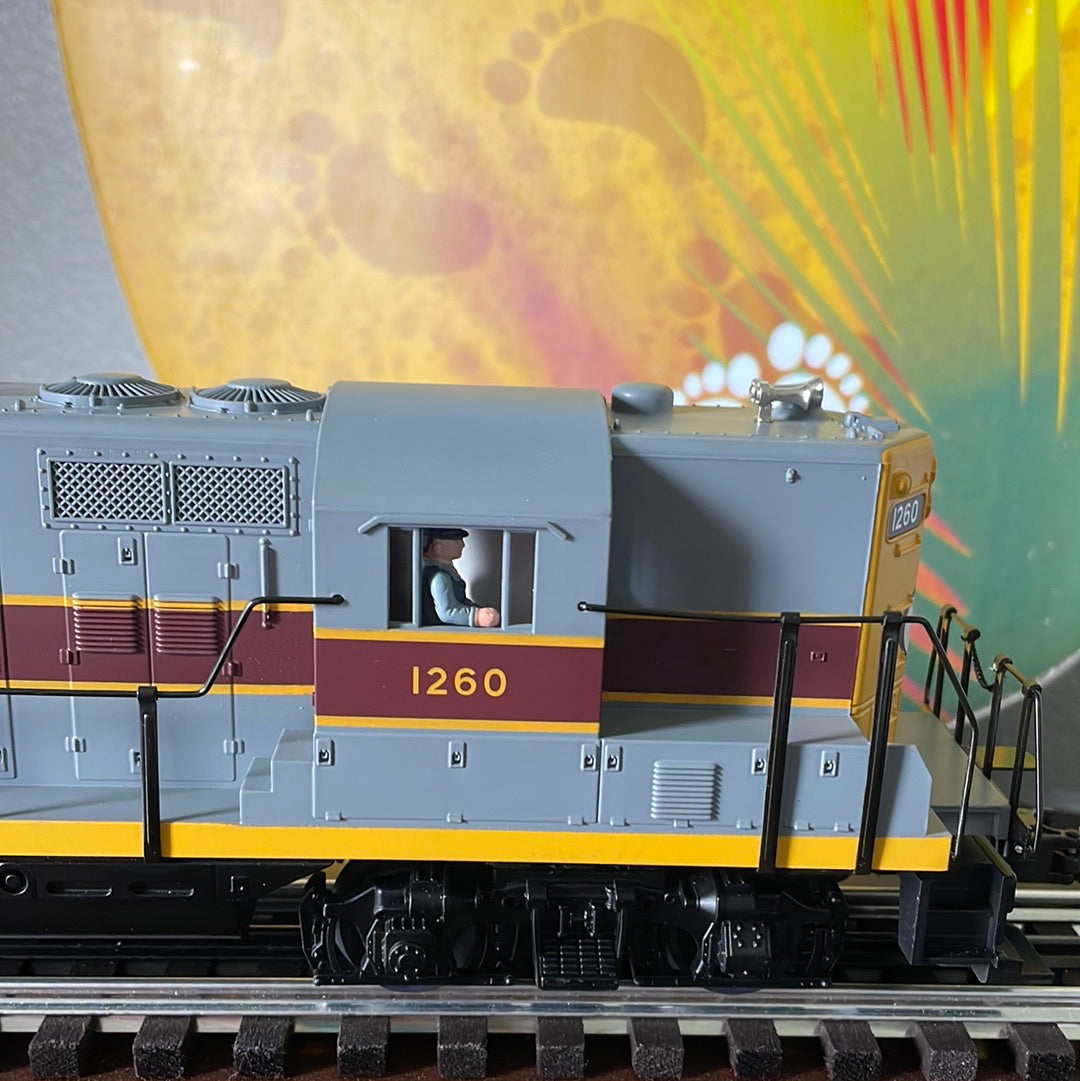 MTH 20-2173-1 Erie Lackawanna GP9 Diesel Engine W/PS1.0#1260 - 3-Rail VG/Box