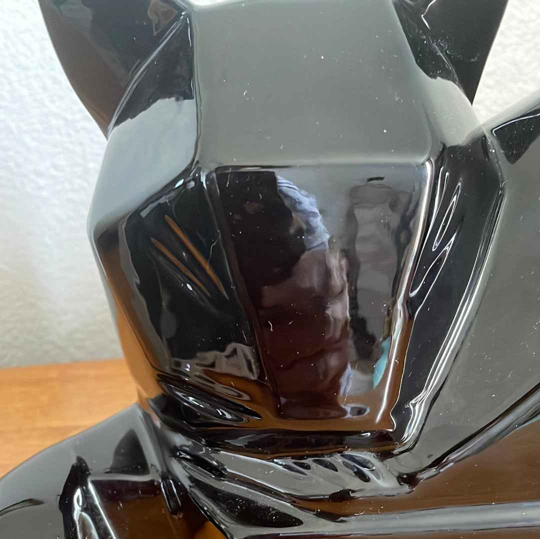 Vintage Bristol Black Cat Sculpture.
