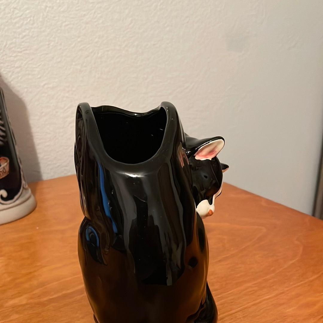 Takahashi Black Cat Vase