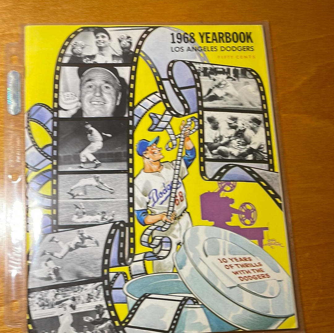 Dodgers 1968 Yearbook.