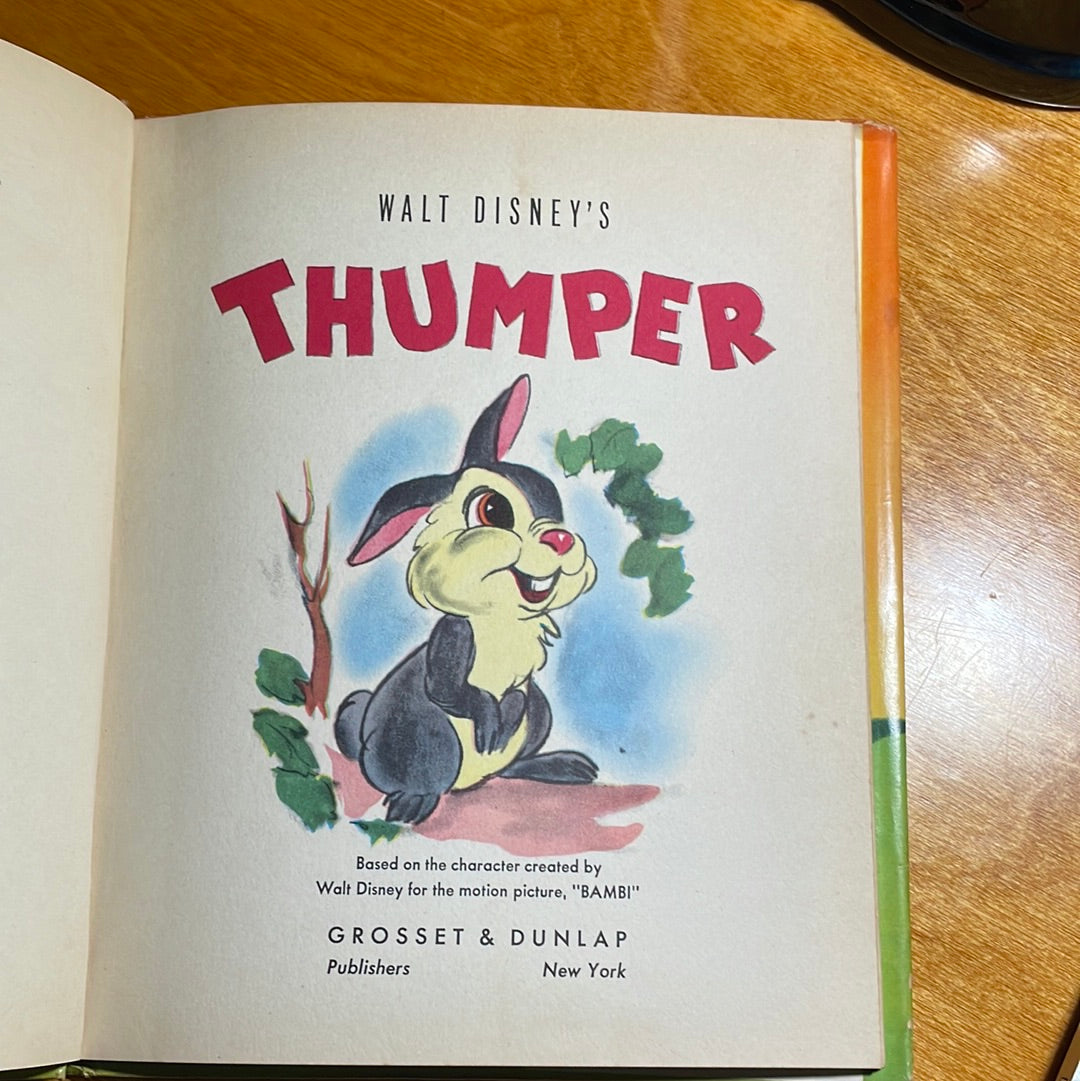 Walt Disney' s Thumper - 1942 by Publishers Grosset & Dunlap