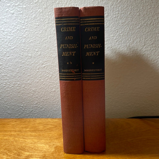Crime And Punishment - 1942 By Fyodor Dostoyevsky Volume 1 & 2