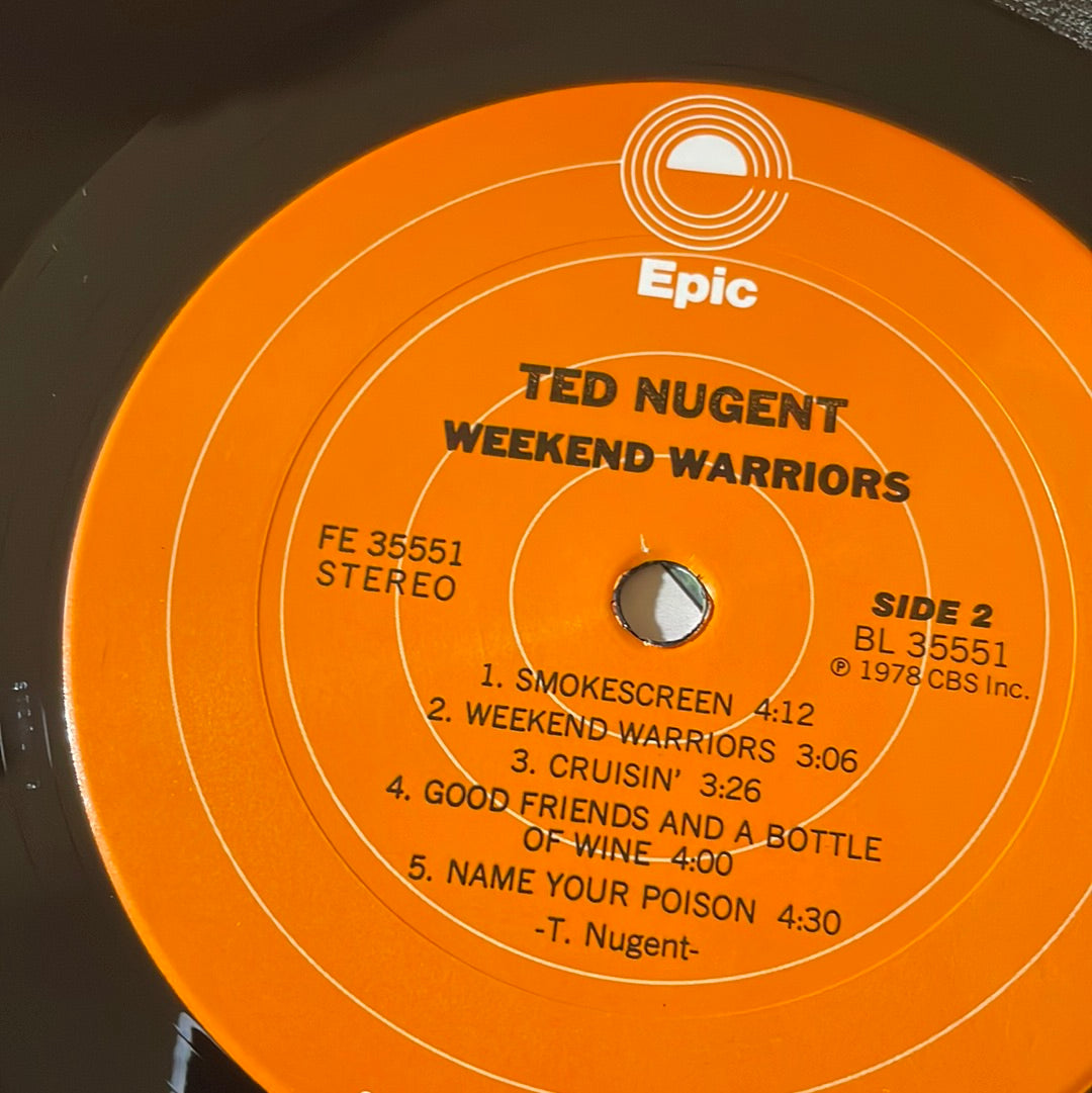 Ted Nugent 1978 Vinyl Record - Weekend Warriors