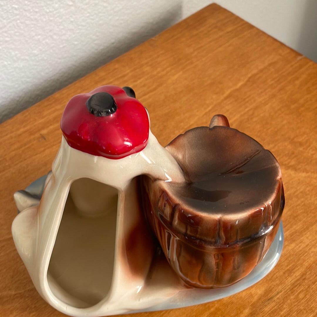 St Bernard Dog - Barrel Coin Bank & Wallet Holder.