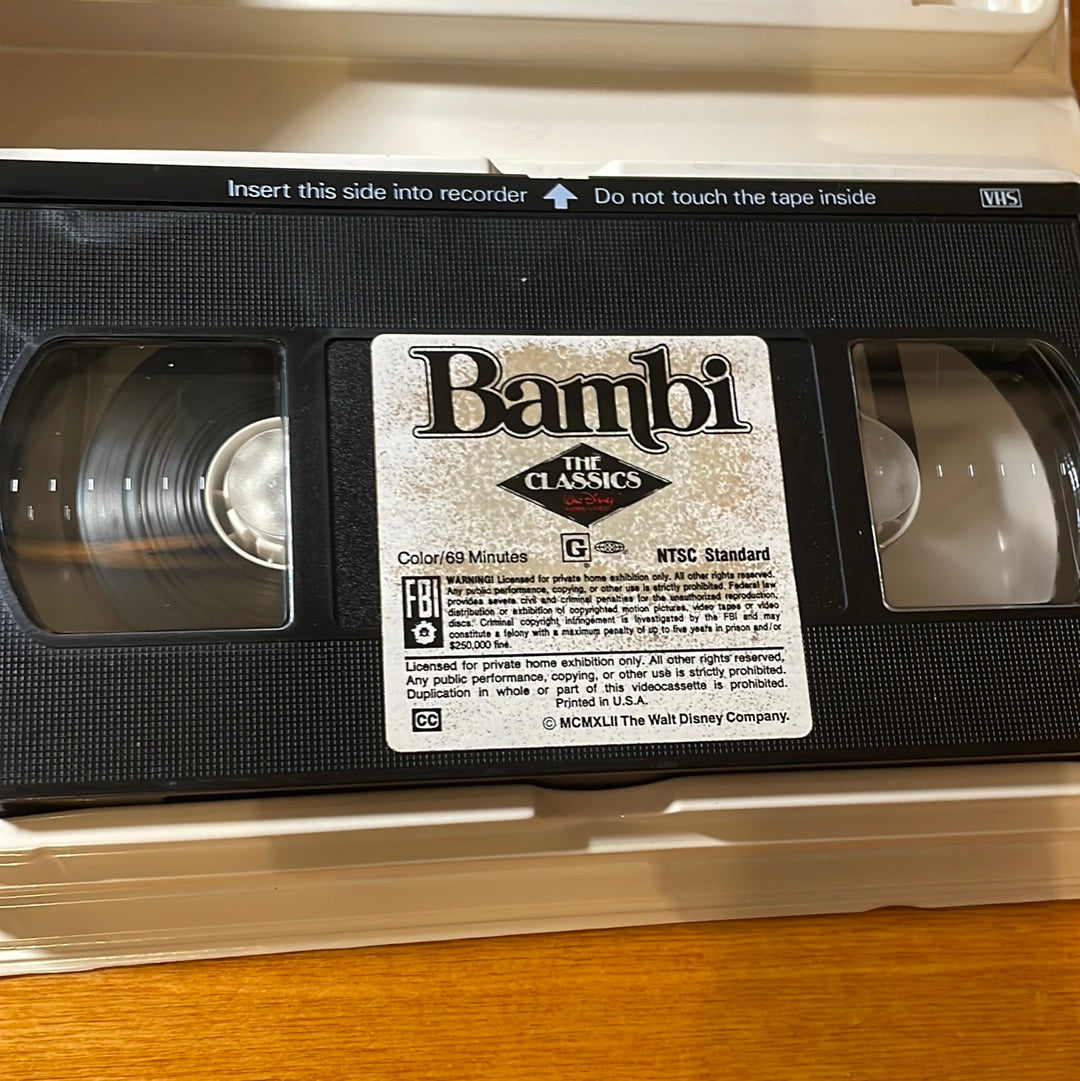 Bambi VHS #942 - Black Diamond Edition.