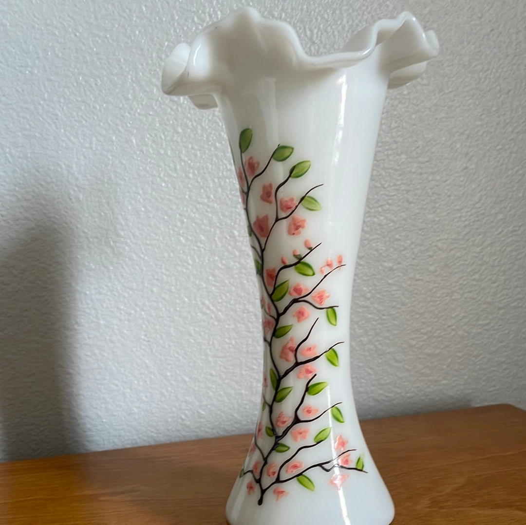 Vintage Milk Glass Vase