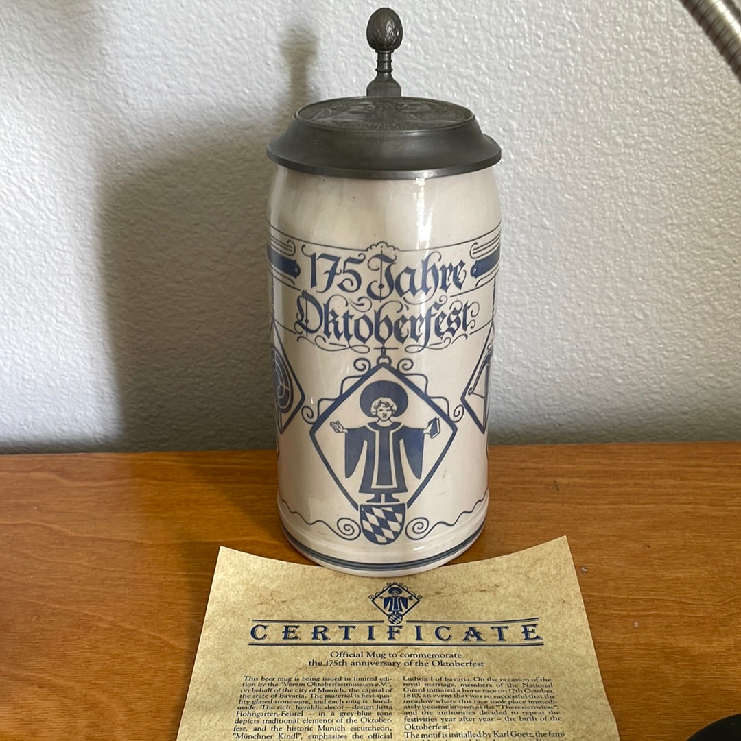 Vintage pewter buy stein 175th Anniversary