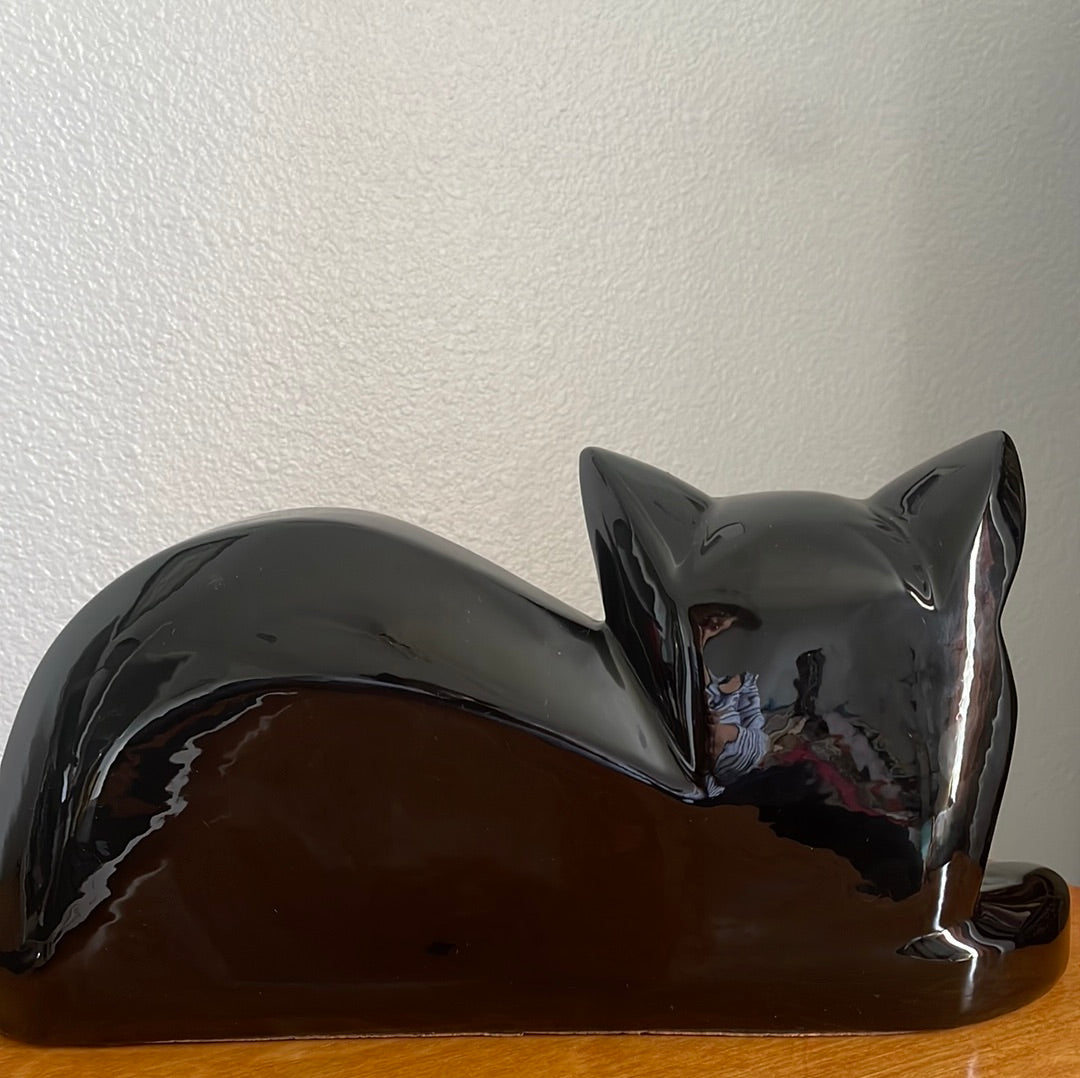 Vintage Bristol Black Cat Sculpture.