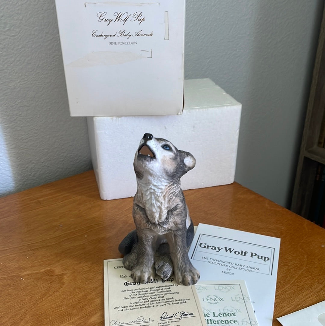 Gray Wolf Pup - By Lenox
