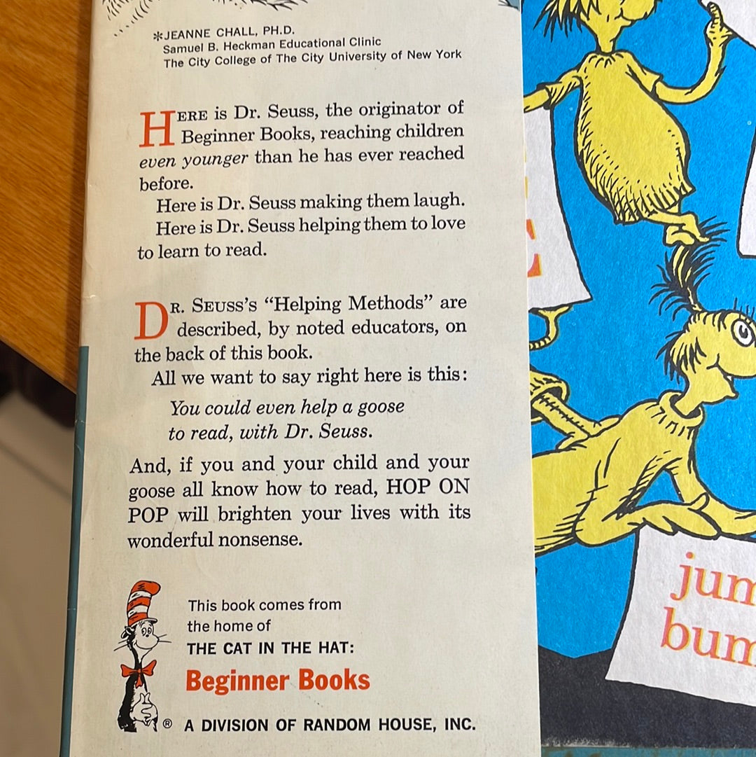 Hop On Pop - 1963 By Dr. Seuss