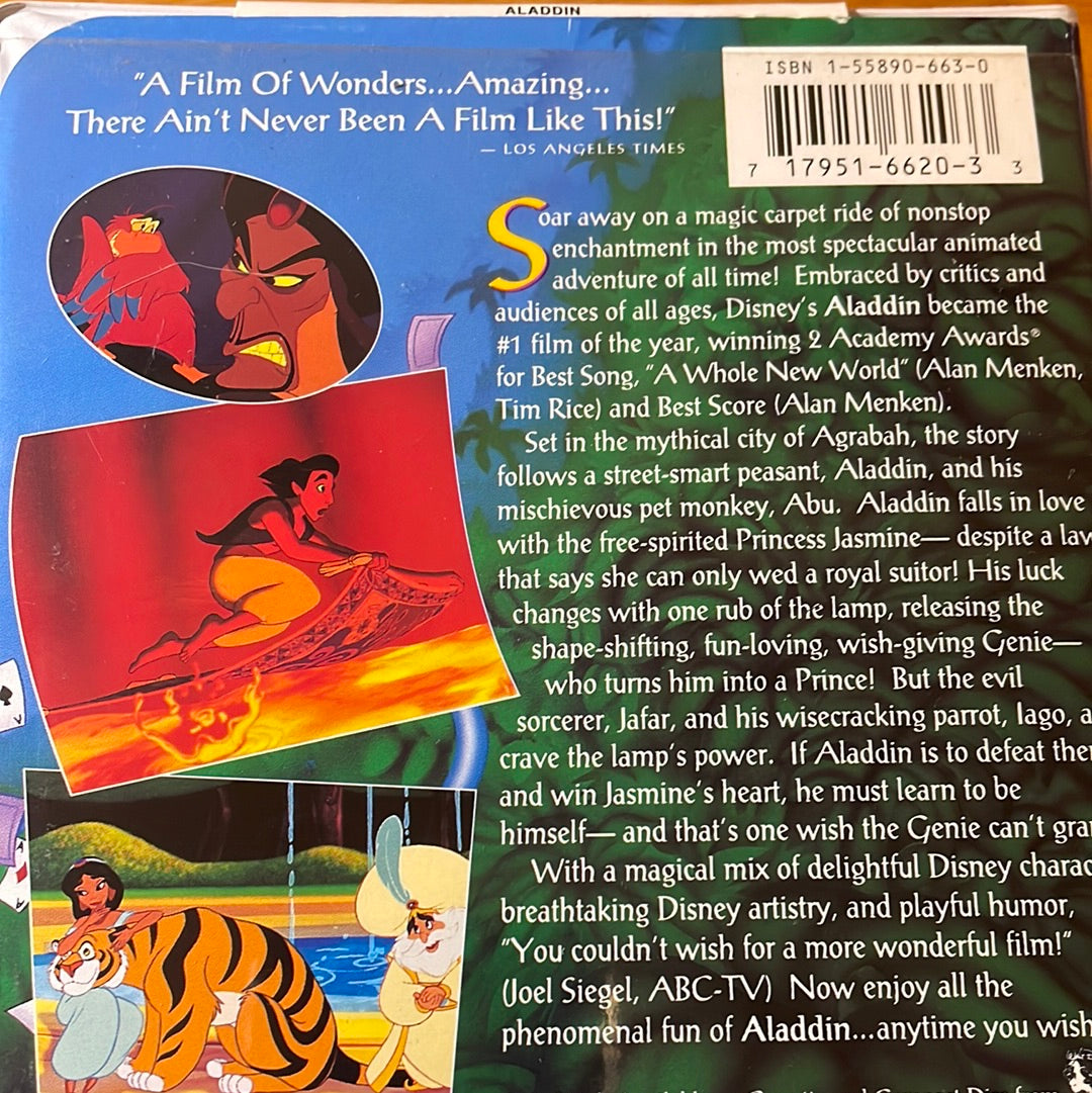 Aladdin VHS# 1662 - Black Diamond Edition