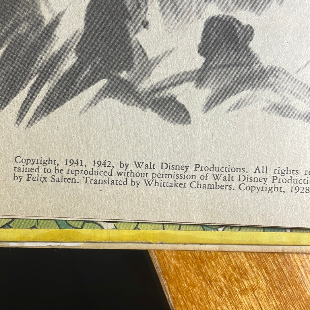 Walt Disney's Bambi - 1942 Publishers Grosset & Dunlap