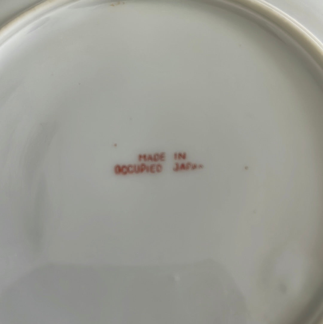 Floral Tea Cup & Saucer - Occupied Japan