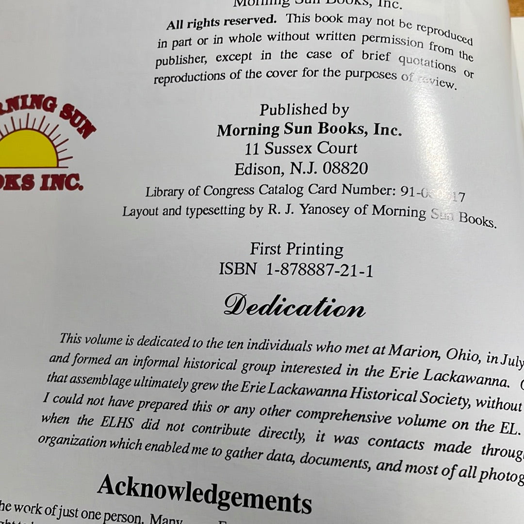 Erie Lackawanna Volume 3 First Print by Larry De Young