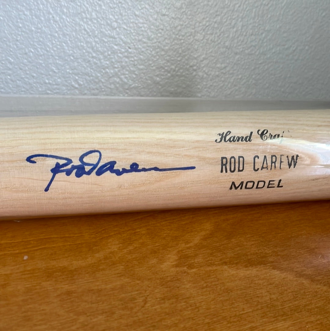 Rod Carew Autograph Bat
