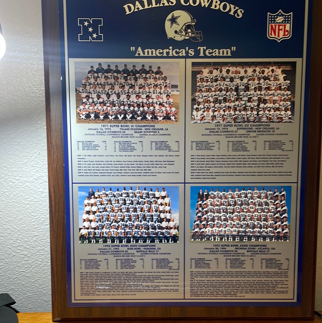 Dallas Cowboys America's Team Plaque – Mima's shop