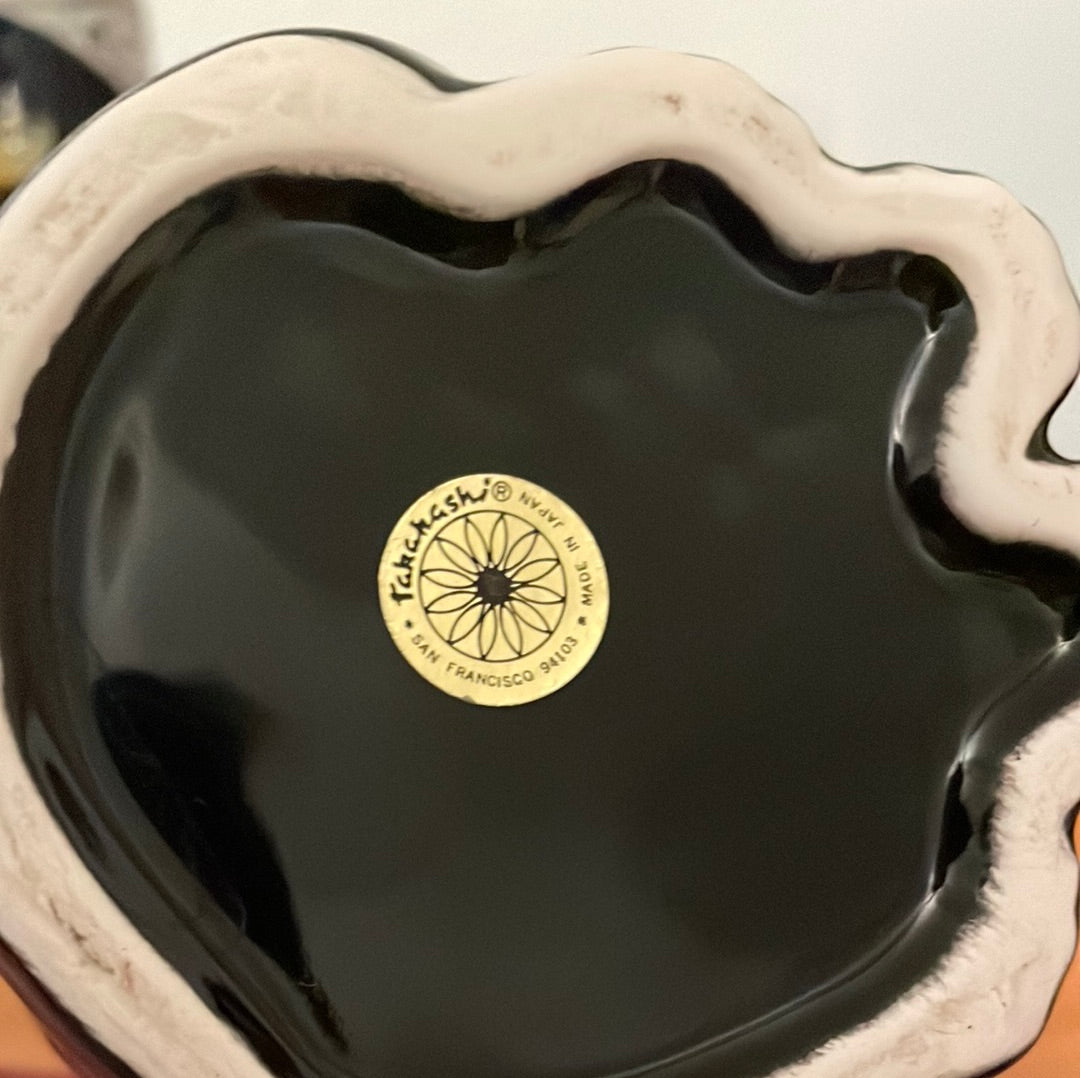 Takahashi Black Cat Vase