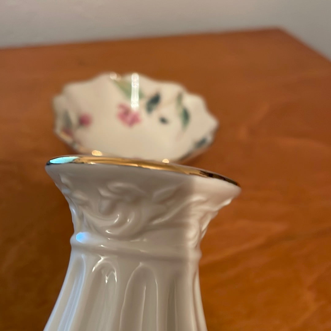 Candy Dish & Bud Vase By Lenox