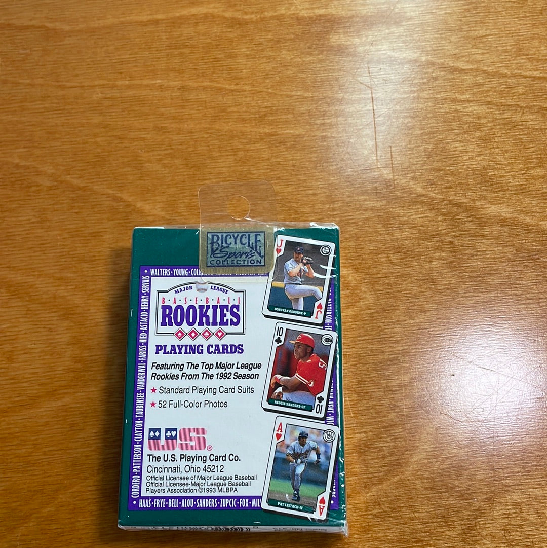 1993 Baseball Rookies Playing Cards.