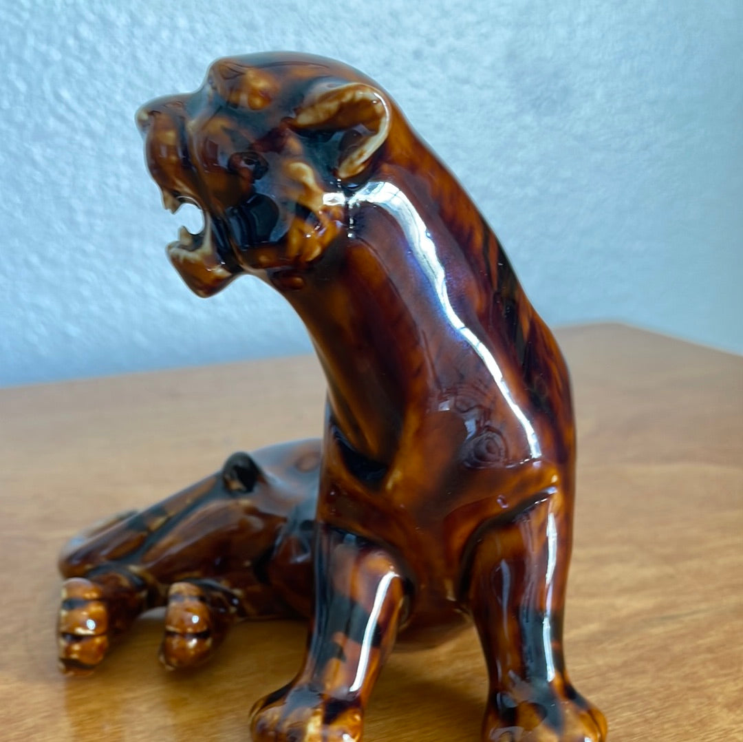 Mid- Century Ceramic Tiger