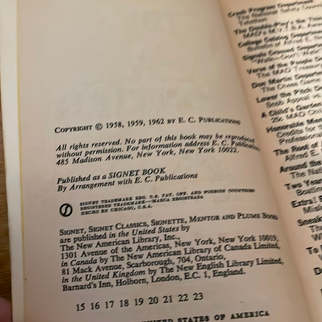 The Mad Frontier - 1962 Publication by E. C. Publications.