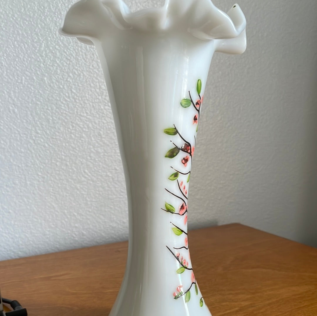 Vintage Milk Glass Vase