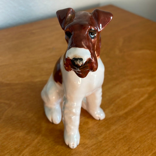 Vintage Mid Century  Schnauzer Dog Figurine