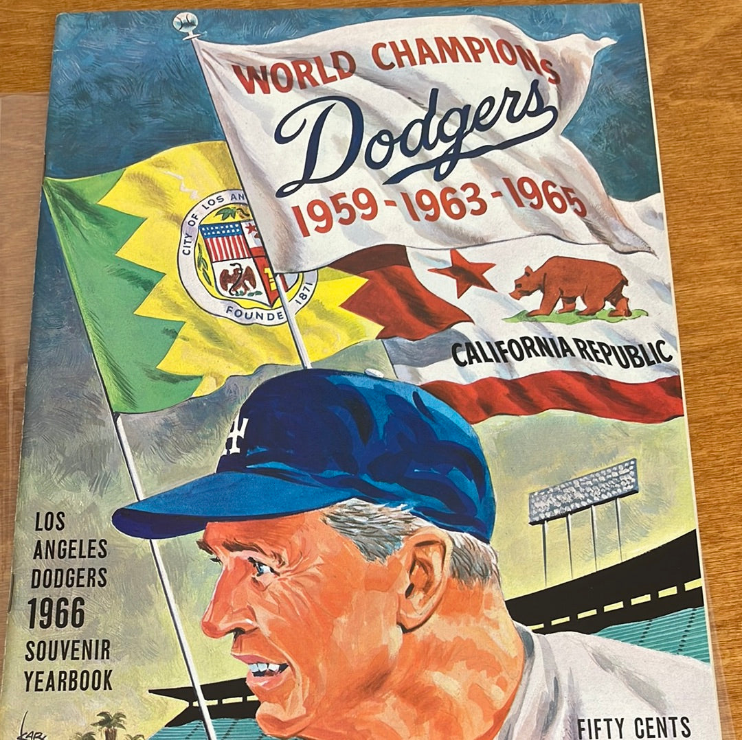 Souvenir Yearbook - Dodgers 1966