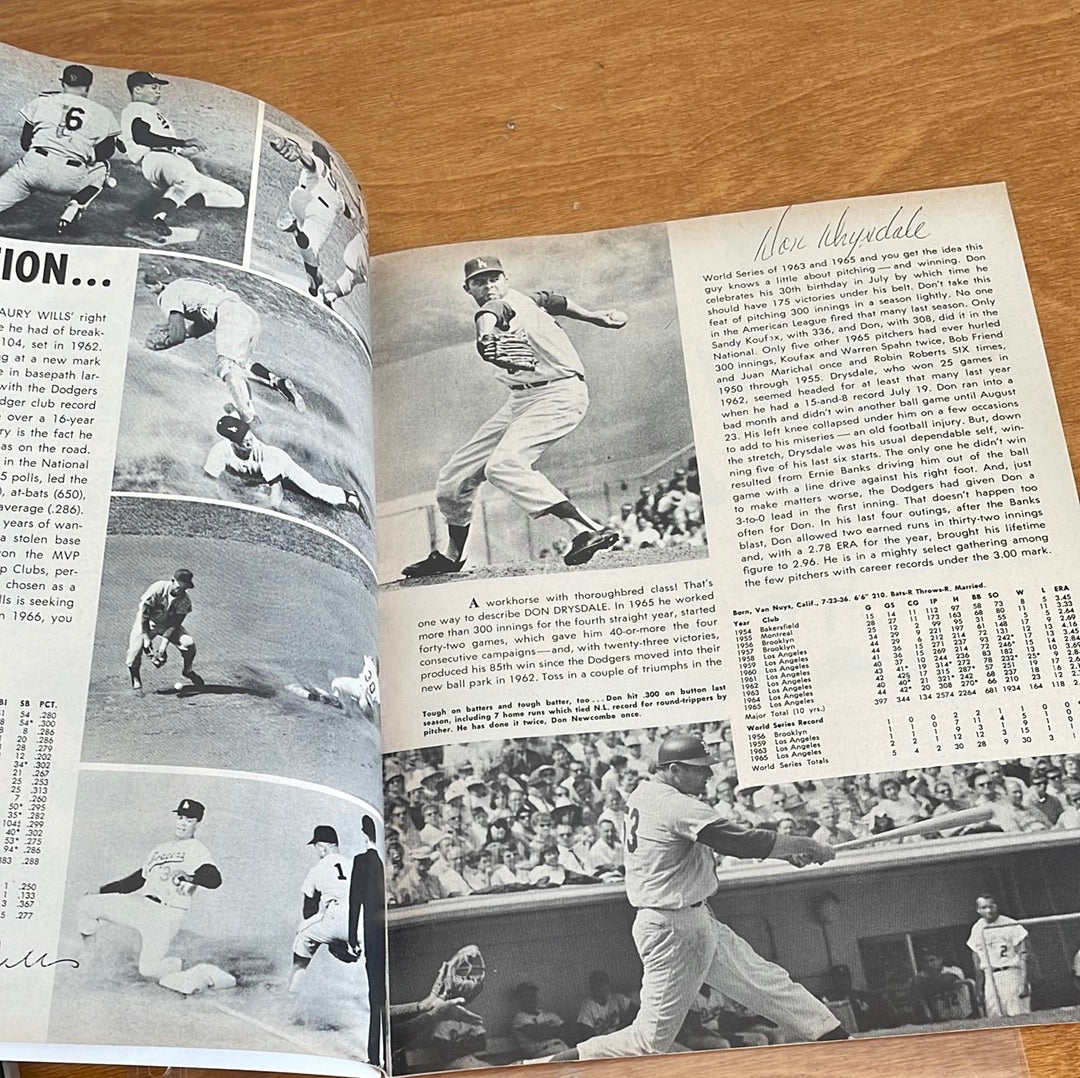 Souvenir Yearbook - Dodgers 1966