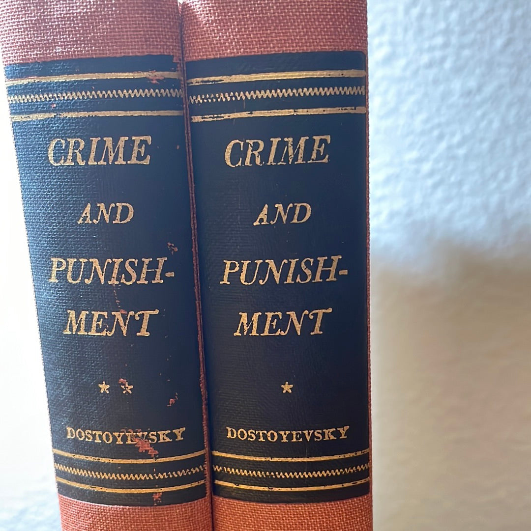Crime And Punishment - 1942 By Fyodor Dostoyevsky Volume 1 & 2