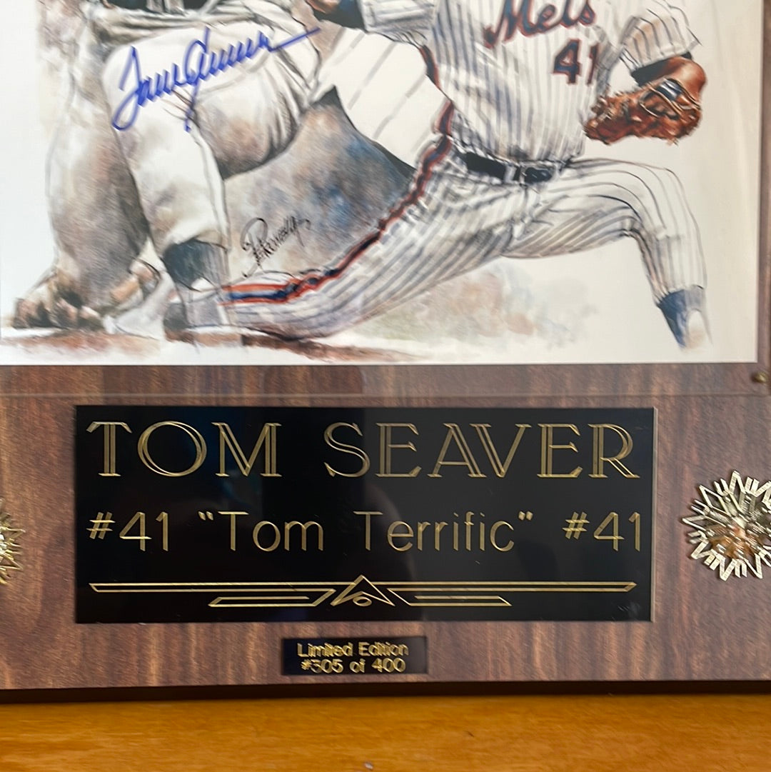 TOM SEAVER 1970s Autographed Petronella Collection Print