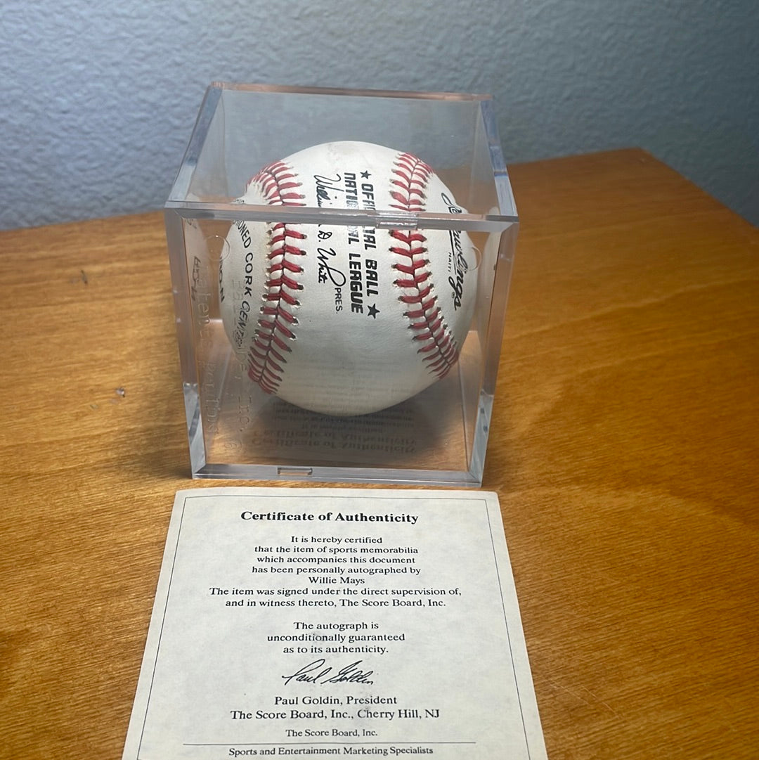 Willie Mays Autograph Baseball Ball – Mima's shop