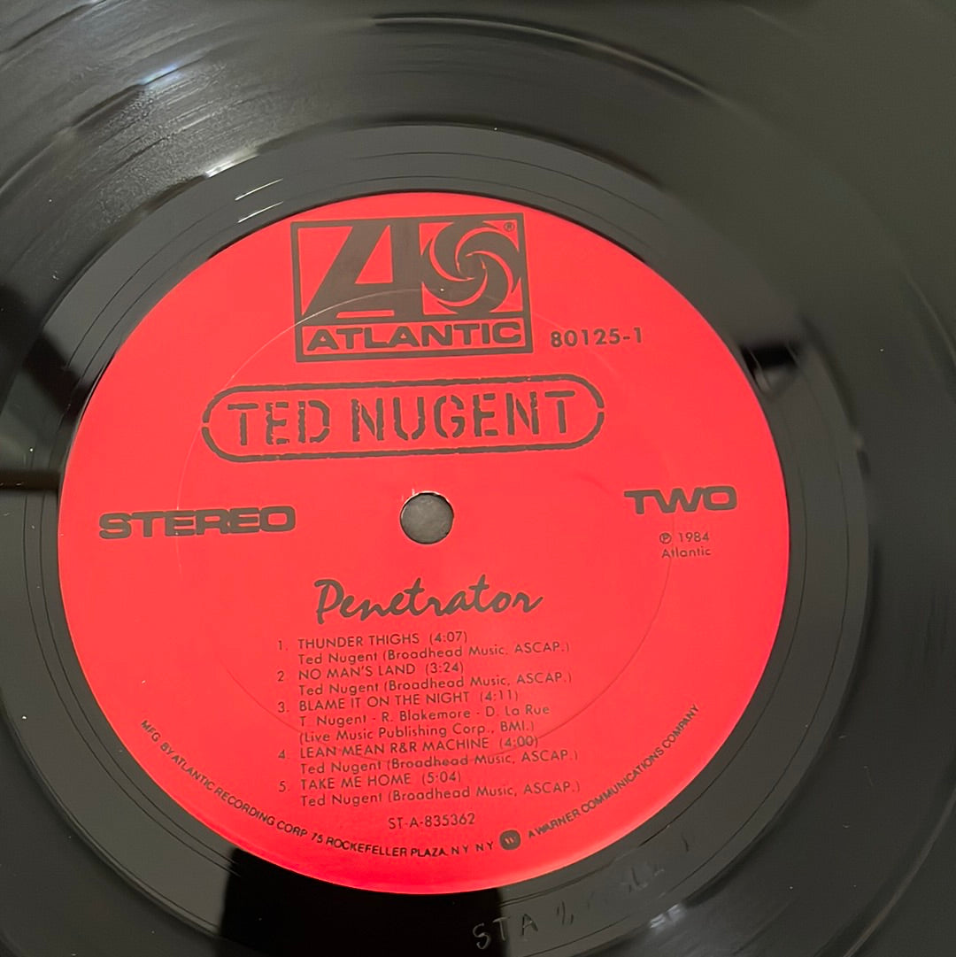 Ted Nugent 1984 Vinyl Record - Penetrator