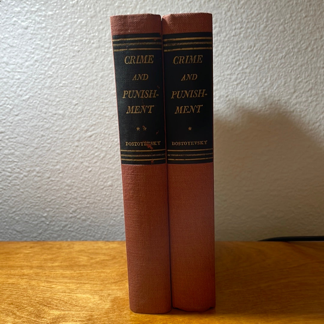 Crime And Punishment - 1942 By Fyodor Dostoyevsky Volume 1 & 2
