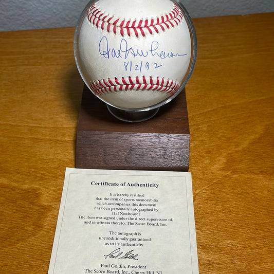 Hal Newhouser Autograph Baseball Ball